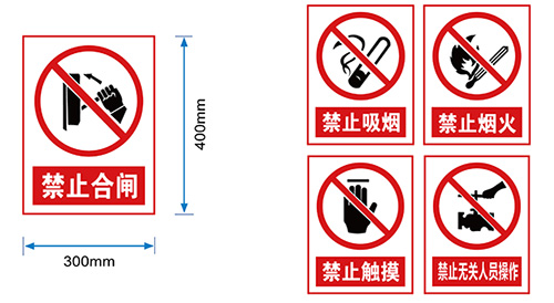 配電房禁止類(lèi)標(biāo)識(shí)牌