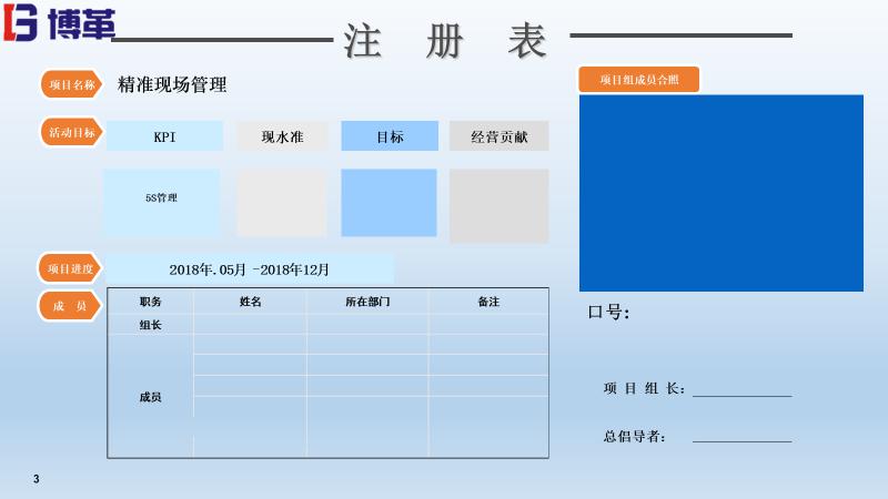 博革精益現(xiàn)場管理目視化表